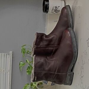 Mephisto Dark Brown Leather Boots